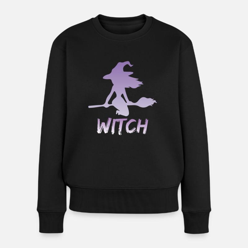 Witch - Frauen Premium Bio Pullover - Schwarz
