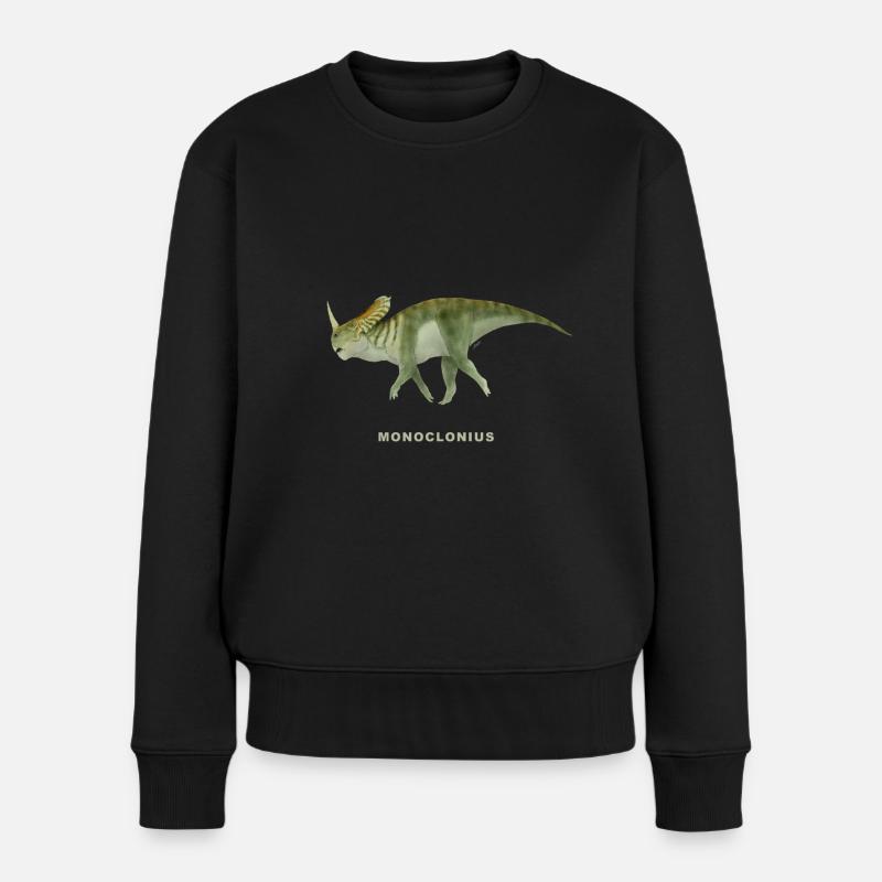 Realistische Darstellung eines MONOCLONIUS - Frauen Premium Bio Pullover - Schwarz