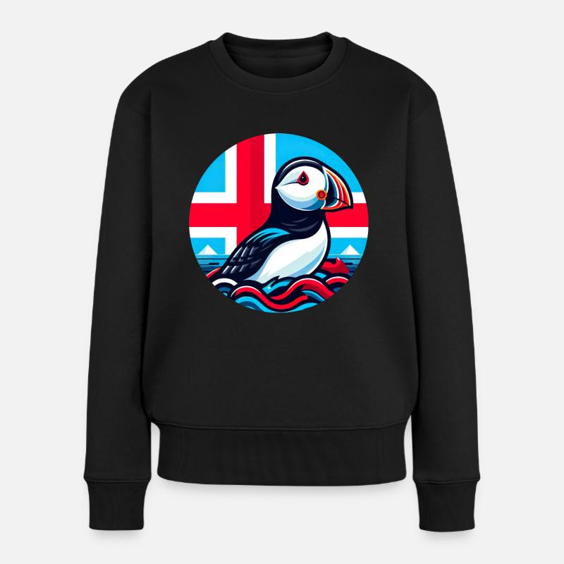 Islande Islande 1 - Pull Premium bio Femme - noir