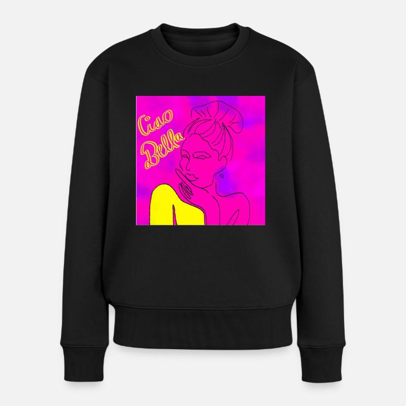 Sinnliche Frau - Frauen Premium Bio Pullover - Schwarz