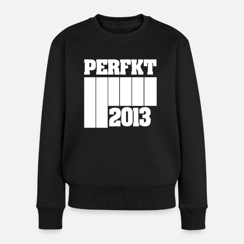 2013 - Frauen Premium Bio Pullover - Schwarz