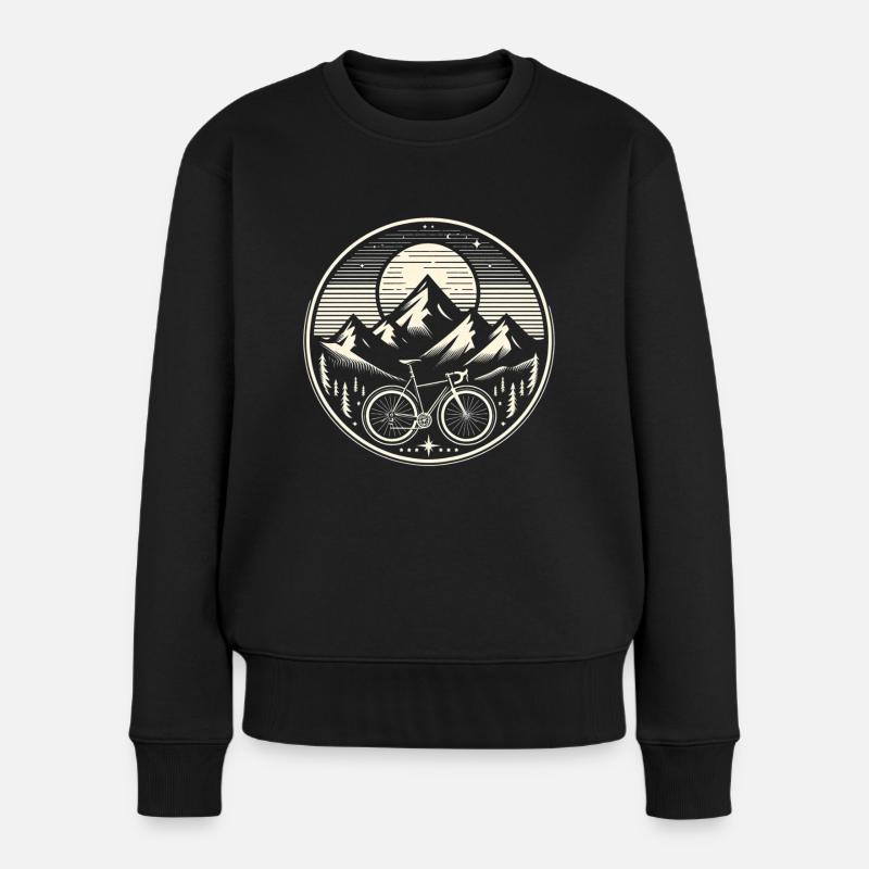 Bicyclette - Pull Premium bio Femme - noir