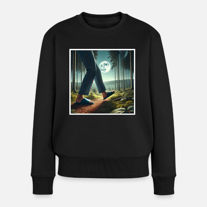 Restless-Legs-Syndrom - Frauen Premium Bio Pullover - Schwarz