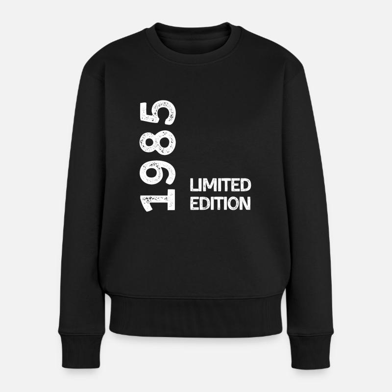1985 Limitierte Auflage - Frauen Premium Bio Pullover - Schwarz