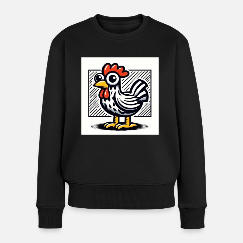 Poulet - Pull Premium bio Femme - noir