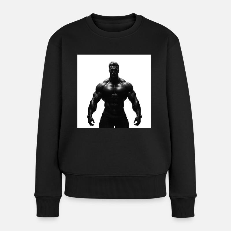 Bodybuilder - Frauen Premium Bio Pullover - Schwarz