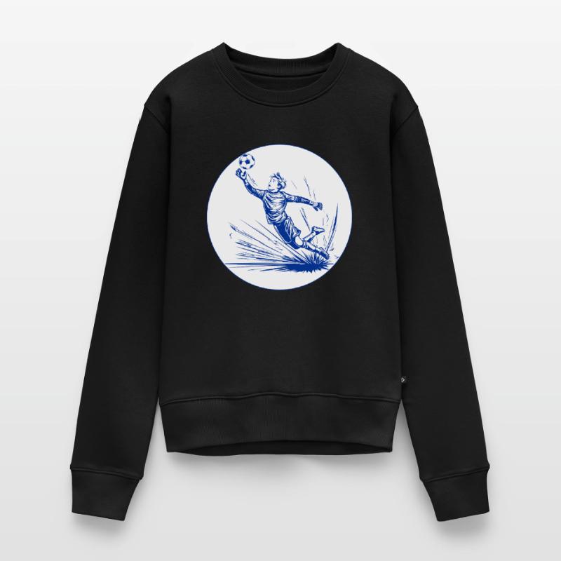 Goalkeeper (blue and white) Women's Premium Organic Jumper