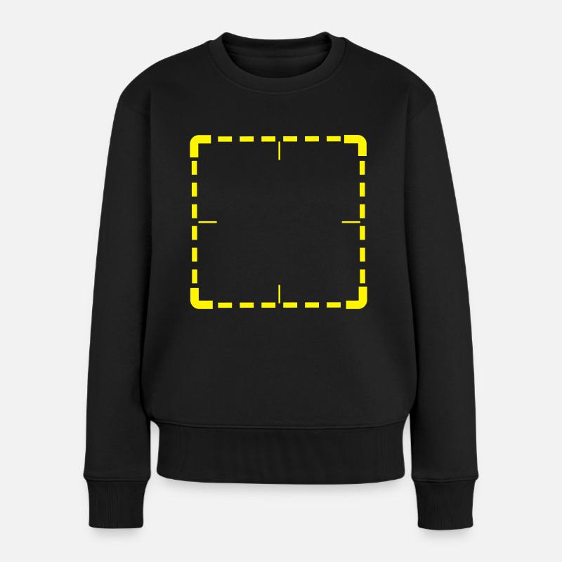 reticle normal - Frauen Premium Bio Pullover - Schwarz