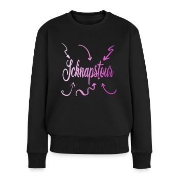 Schnapstour Party Urlaub Mallorca Damen Frauen - Frauen Premium Bio Pullover - Schwarz - Vorne - Julia (174cm)