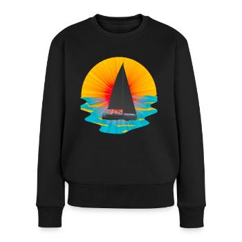 romantic sailor - Women's Premium Organic Jumper - black - Front - Julia (174cm)