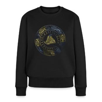 Swedish Skaldenmet - Women's Premium Organic Jumper - black - Front - Julia (174cm)