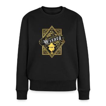 JDR Wizard RPG character classes - Women's Premium Organic Jumper - black - Front - Julia (174cm)