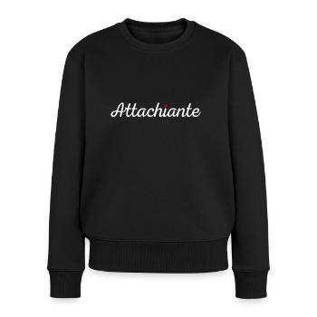 Attachiante - Pull Premium bio Femme - noir - Devant - Julia (174cm)