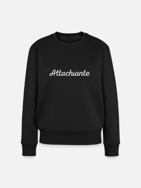 Attachiante - Pull Premium bio Femme - noir