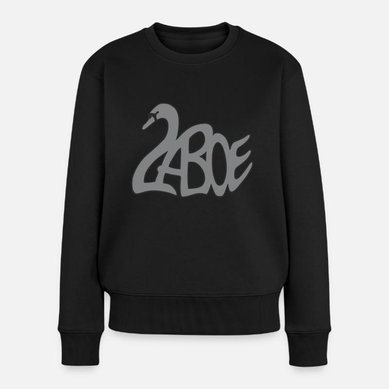 Laboe cygne gris - Pull Premium bio Femme - noir