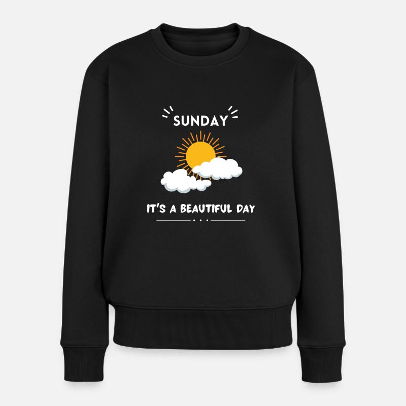 Sunday - Frauen Premium Bio Pullover - Schwarz