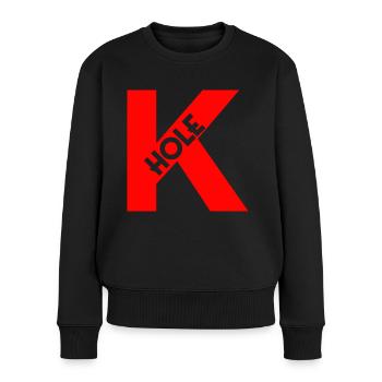 Keta K-Hole Party Goa Rave Techno Geschenk Club - Frauen Premium Bio Pullover - Schwarz - Vorne - Julia (174cm)