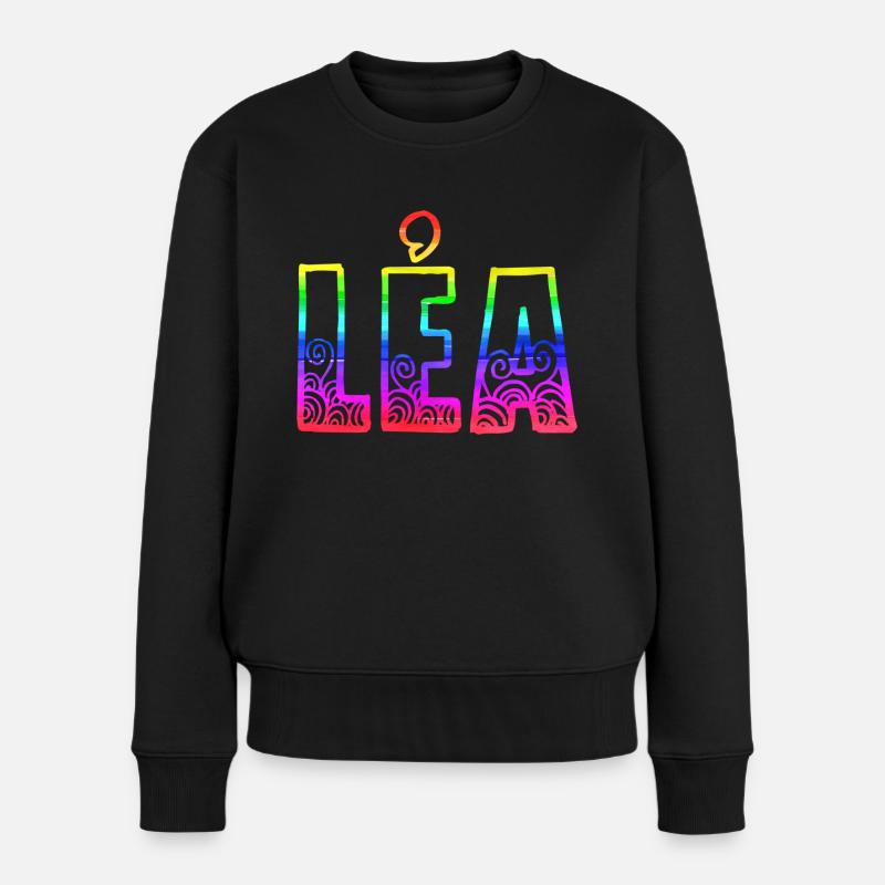 léa rs arc-en-ciel - Pull Premium bio Femme - noir