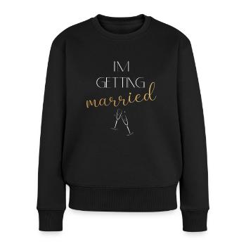 Wedding Married White - Women's Premium Organic Jumper - black - Front - Julia (174cm)