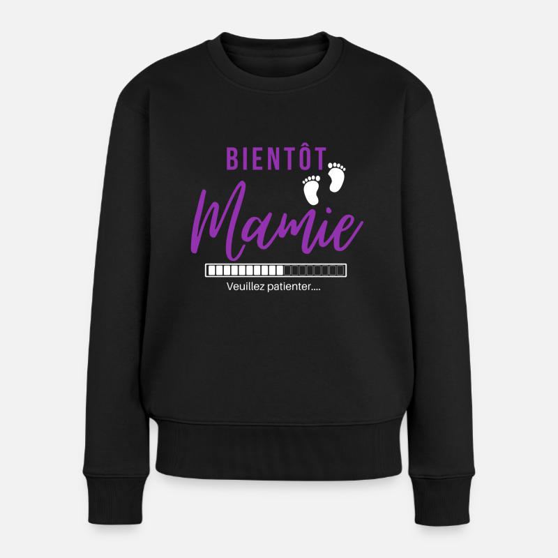 Bientôt Mamie - Pull Premium bio Femme - noir