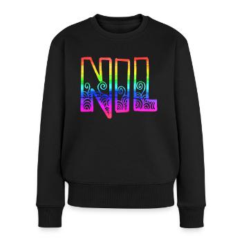 Nil RS Rainbow - Women's Premium Organic Jumper - black - Front - Julia (174cm)