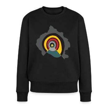 Astralportal - Frauen Premium Bio Pullover - Schwarz - Vorne - Julia (174cm)