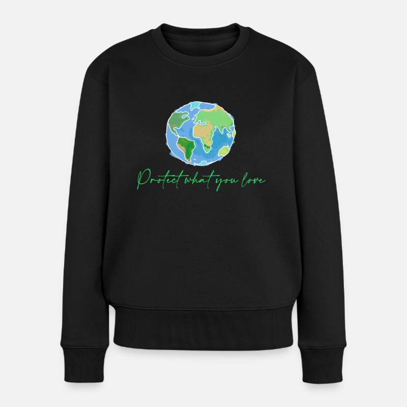 Planète - Pull Premium bio Femme - noir