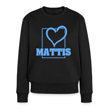 Baccalauréat Mattis - Pull Premium bio Femme - noir - Devant - Julia (174cm)
