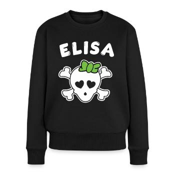 Pirate Elisa Design pour les filles et les femmes - Pull Premium bio Femme - noir - Devant - Julia (174cm)