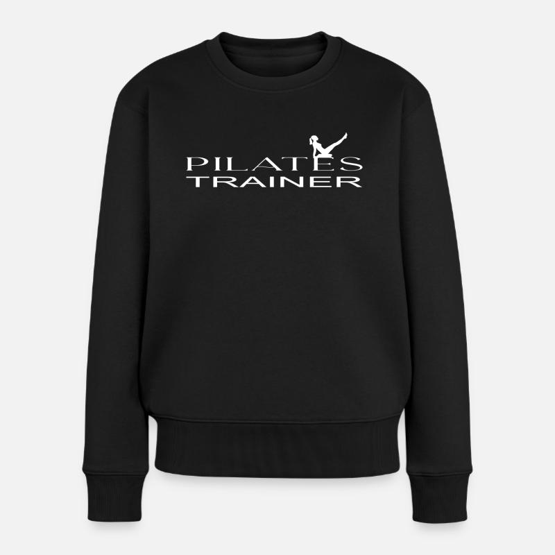 Pilates Trainer - Frauen Premium Bio Pullover - Schwarz