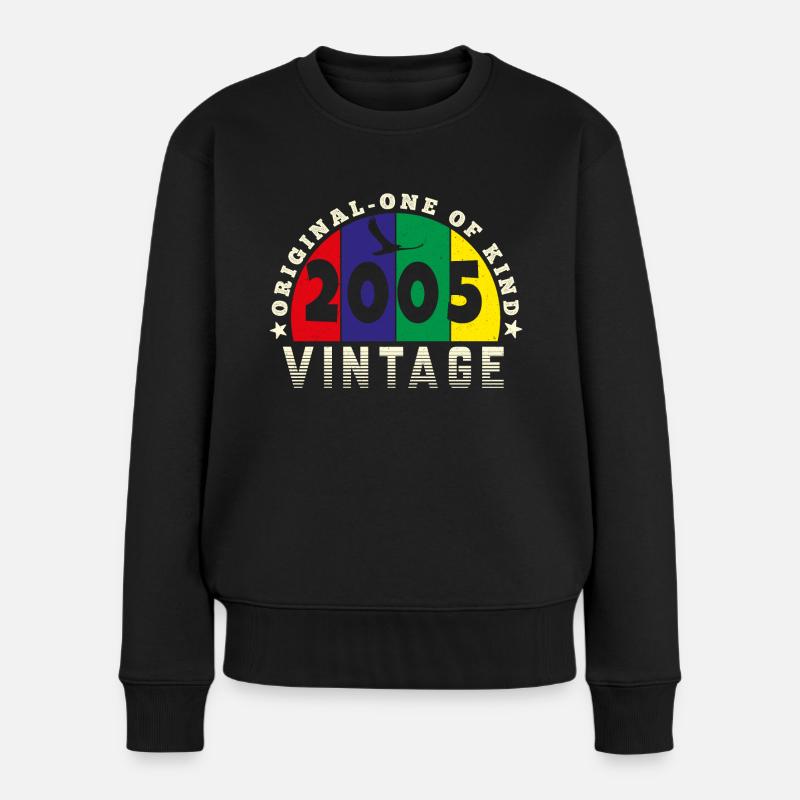 Vintage 2005 Retro - Bursdag - Pull Premium bio Femme - noir
