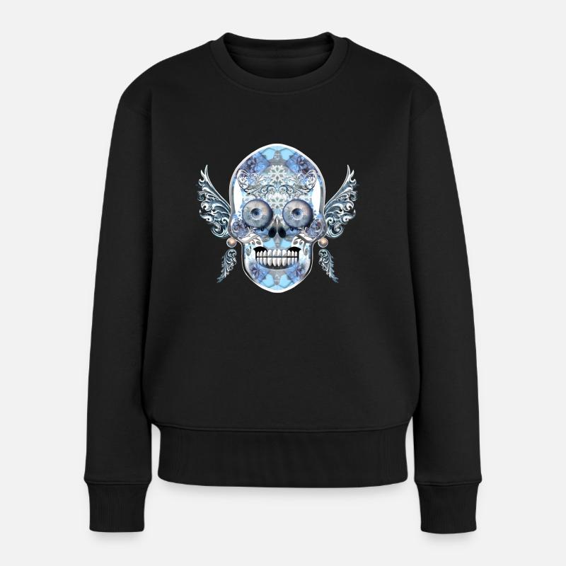 Crâne 12 - Pull Premium bio Femme - noir