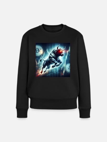 Bitcoin Bullrun Crypto BTC - Frauen Premium Bio Pullover - Schwarz