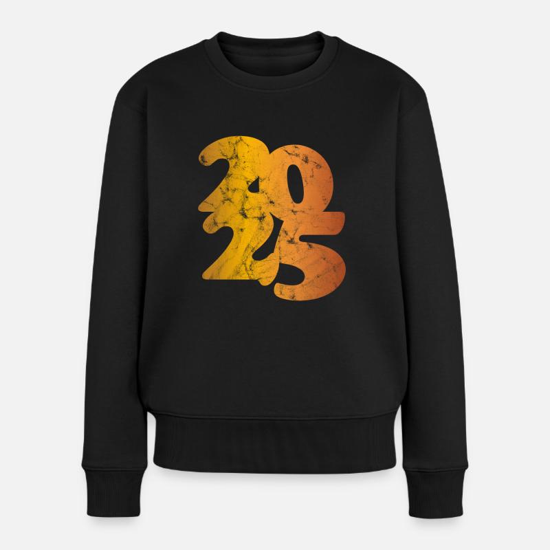 2025 goldig - Frauen Premium Bio Pullover - Schwarz