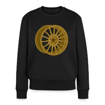 Felge - Frauen Premium Bio Pullover - Schwarz - Vorne - Julia (174cm)