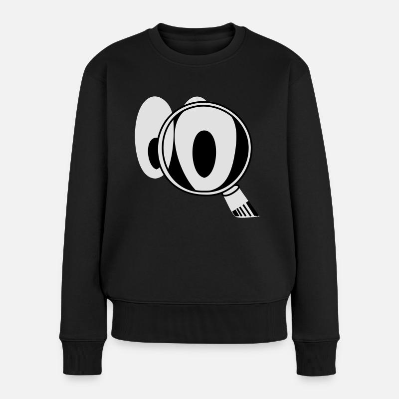 Smiley CSI - Pull Premium bio Femme - noir