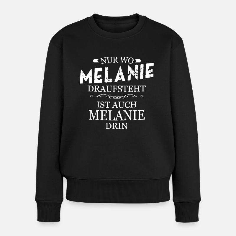 Melanie - Frauen Premium Bio Pullover - Schwarz