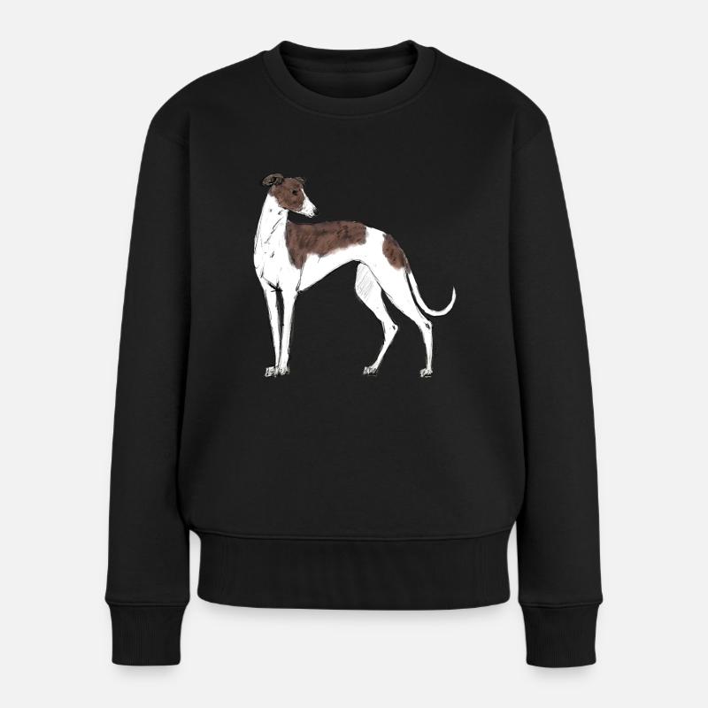 Greyhound - Frauen Premium Bio Pullover - Schwarz