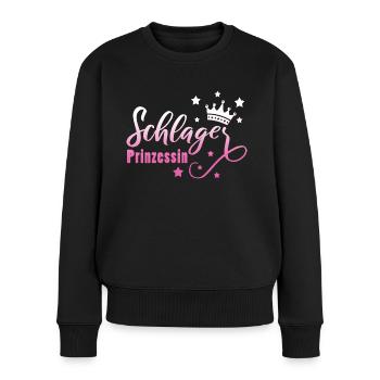 Schlagerprinzessin Schlagerfan Schlager Geschenk - Frauen Premium Bio Pullover - Schwarz - Vorne - Julia (174cm)