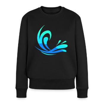 Water - Women's Premium Organic Jumper - black - Front - Julia (174cm)