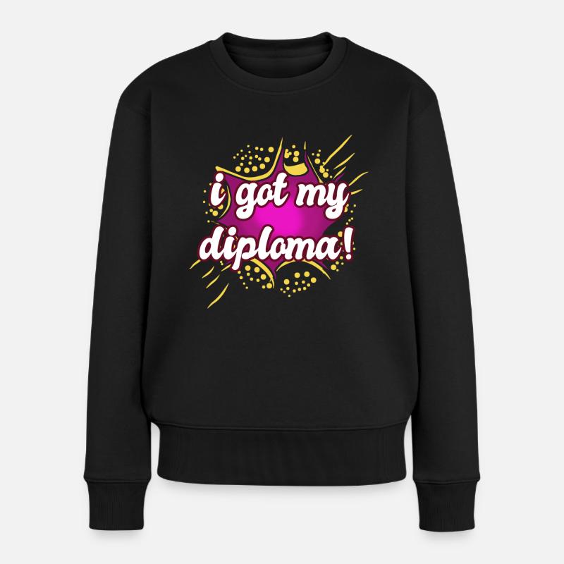Cérémonie de remise des diplômes - Diplôme - Pull Premium bio Femme - noir
