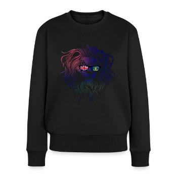 Britische Jungferninseln - Frauen Premium Bio Pullover - Schwarz - Vorne - Julia (174cm)