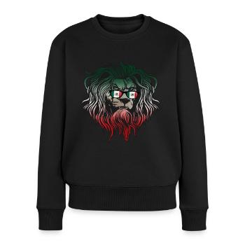 Mexiko - Frauen Premium Bio Pullover - Schwarz - Vorne - Julia (174cm)