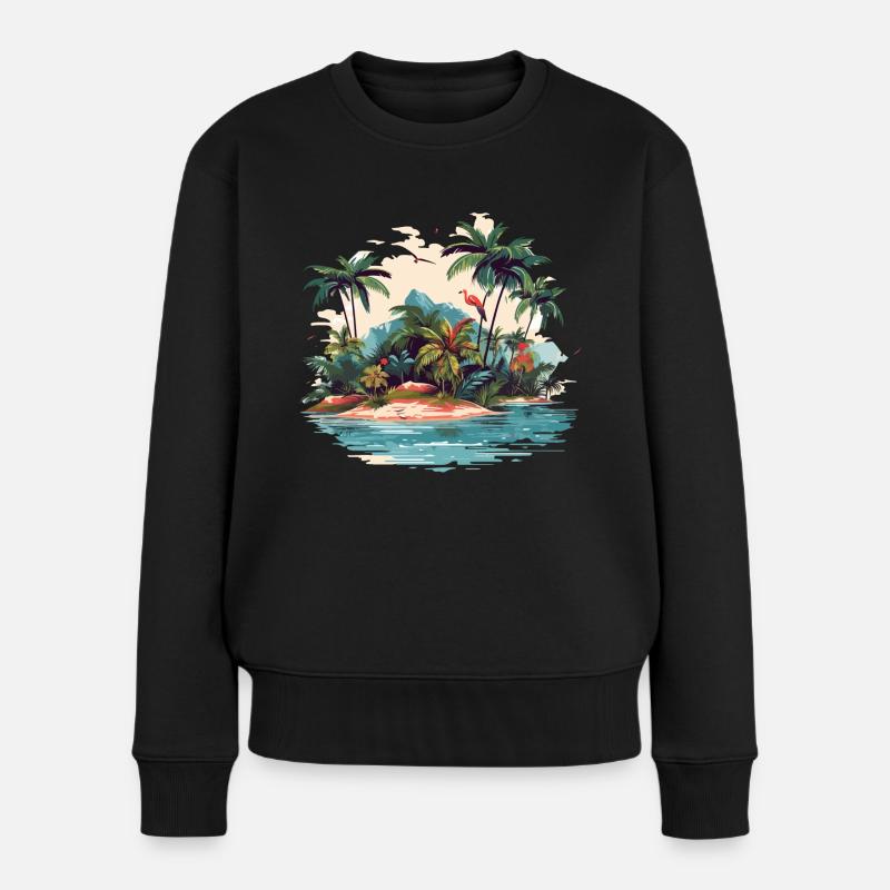 Summer Island - Pull Premium bio Femme - noir