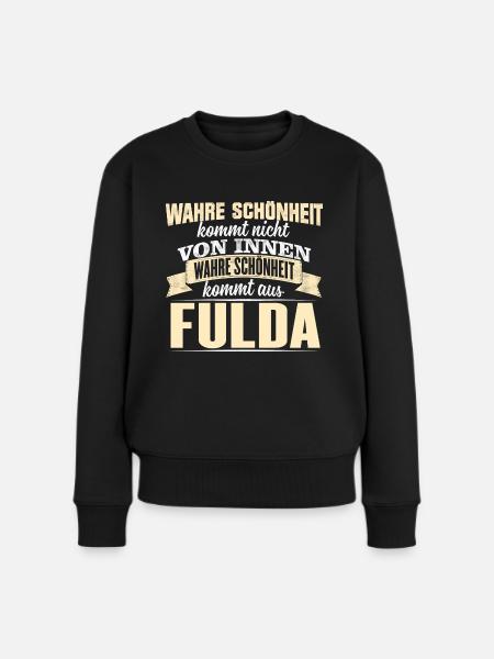FULDA - Schönheit - Frauen Premium Bio Pullover - Schwarz