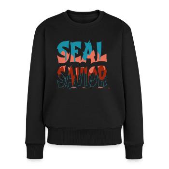 Eumetopias jubatus Déclaration Bday Foka Mammifère - Pull Premium bio Femme - noir - Devant - Julia (174cm)