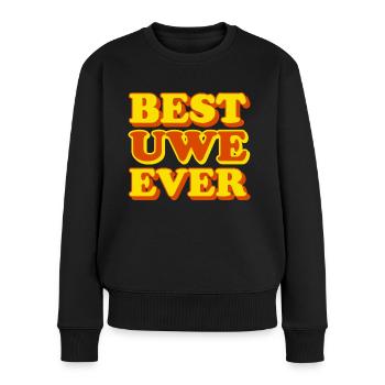 Uwe First Name Funny Gift - Women's Premium Organic Jumper - black - Front - Julia (174cm)