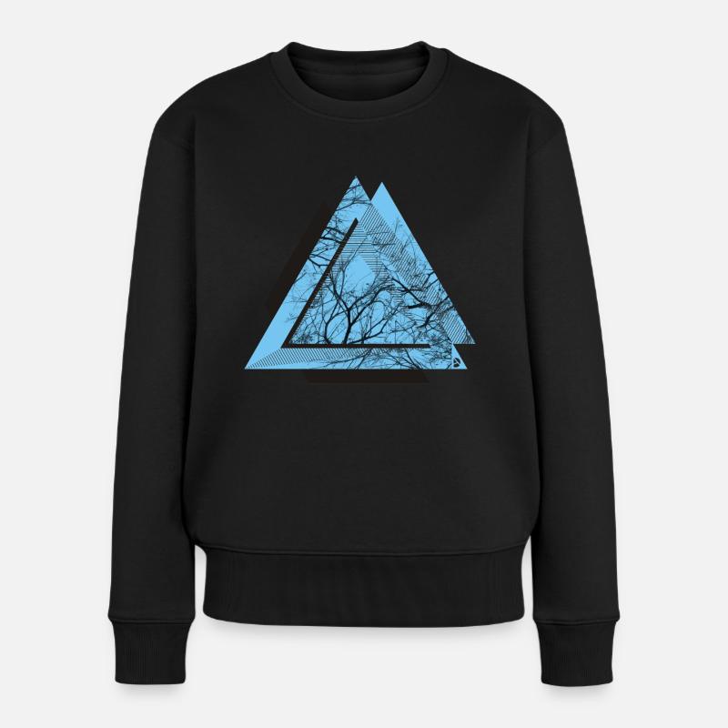 AD Triangle Black - Women's Premium Organic Jumper - black