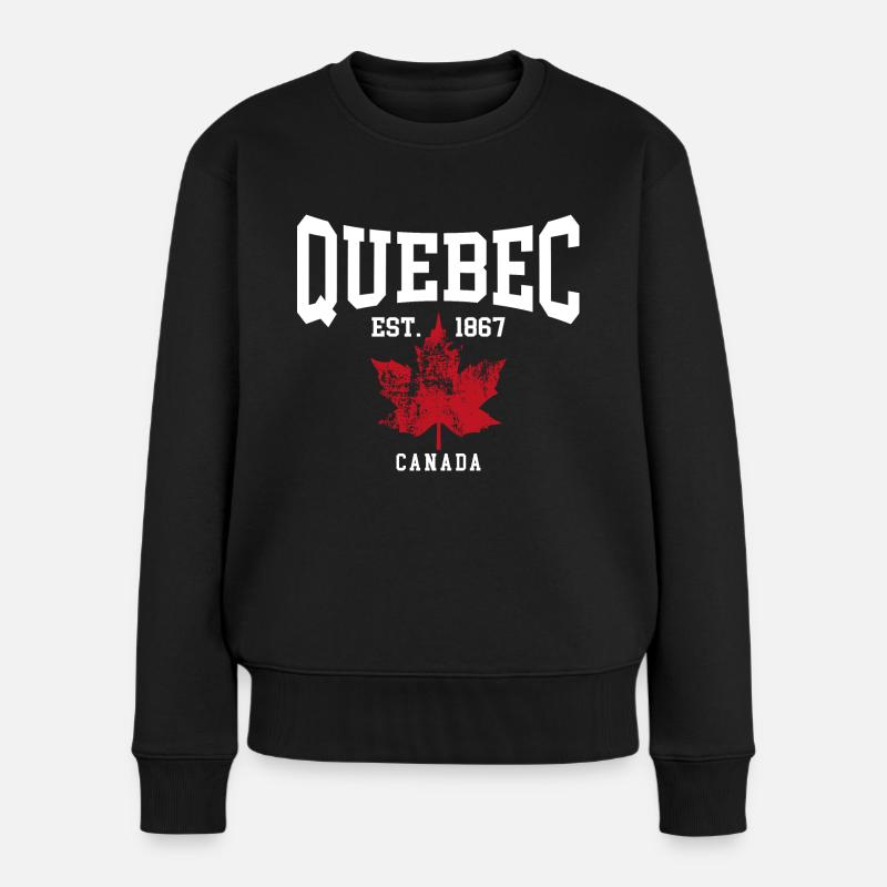 Québec - Pull Premium bio Femme - noir