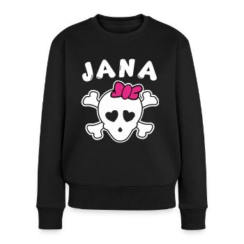Jana Design pour les filles et les femmes - Pull Premium bio Femme - noir - Devant - Julia (174cm)